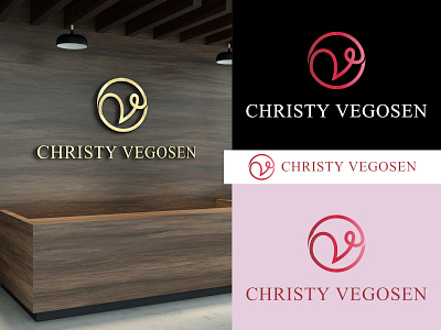 Christy Vegosen Logo apparel branding clean design dress fashion graphic design logo modern vector woman women