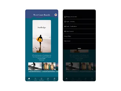 Daily UI - Settings app design e commerce magazine settings ui
