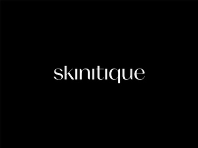 skinitique logo beauty brandidentity branding creative customtype design designer graphic design graphics logo logodesign logodesigner logotype minimal portfolio skincare type typedesign typeface typography