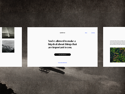 Quickles.io desktop web design typography ui web design