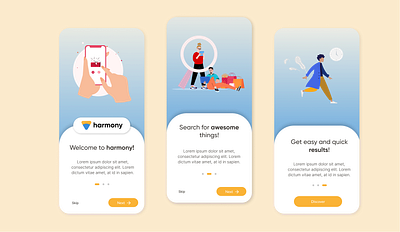 Onboarding screen for an e-commerce app branding design figma landingpage onboarding typography ui ux