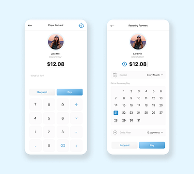 Venmo Redesign (3): Recurring Payments app branding design mobile ui ux