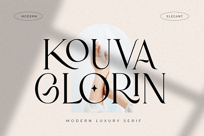 Kouva Glorin - Modern Serif Font branding branding design business branding fashion graphic design logos logotype modern font packaging serif font