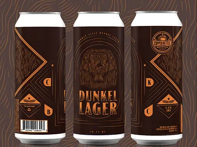Dunkel Lager beer beer label beer label design beverage beverage design branding brewery colorado craft beer creative denver design design agency graphic design graphic designer illustration label design labels package design small business