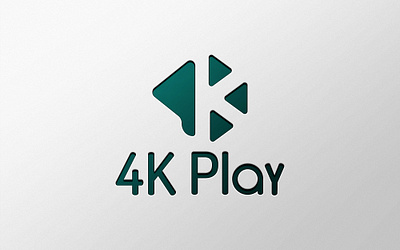 4K Play Logo Design 2022 design 4k play 4kplay design desogn idea dribbble genede logo logo design new design sayadshuvo