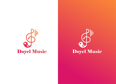 Doyel Music Brand Logo design desogn idea dribbble genede logo logo design logol sayadshuvo