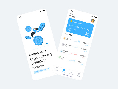 Cryptocurrency Mobile App bitcoin crypto cryptocurrency mobile ui