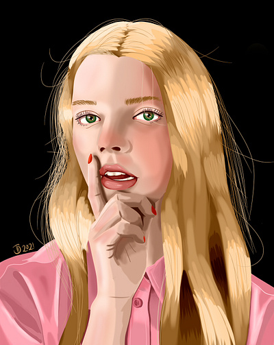 Anya Taylor Joy art design graphic design illustration portra vector