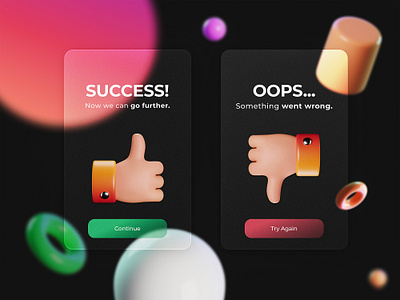 Day 011 - Flash Message 011 2021 trend 3d dailyui dailyui011 dailyuichallenge design design daily error message figma flash message flashcards flashmessage glassmorphism graphic design inspiration success success message ui uiux