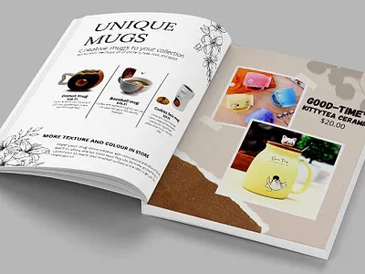 Unique mug catalogue design adobe adobe indesign art book book design brandbook branding catalogue catalogue design cover book design graphic graphic design graphic designer illustration magazine typography visual