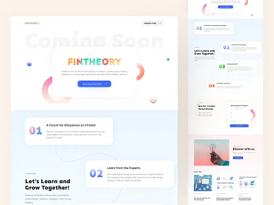 Community Web Page branding color community design dribbble figma flat minimal portfolio ui userinterface webdesign website webui