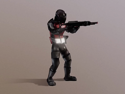 Specimen Aftermath: Enemy Human 1 3d model blender enemy human mercenary