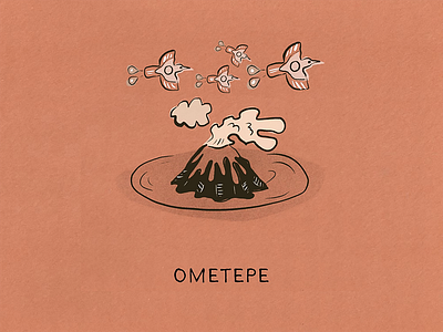 The Island Fever Series: Ometepe branding design editorial design graphic design illustration island logo picture book travel