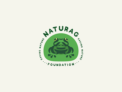 Naturag Logo Design earthy environment frog green logo nature saving species wild life