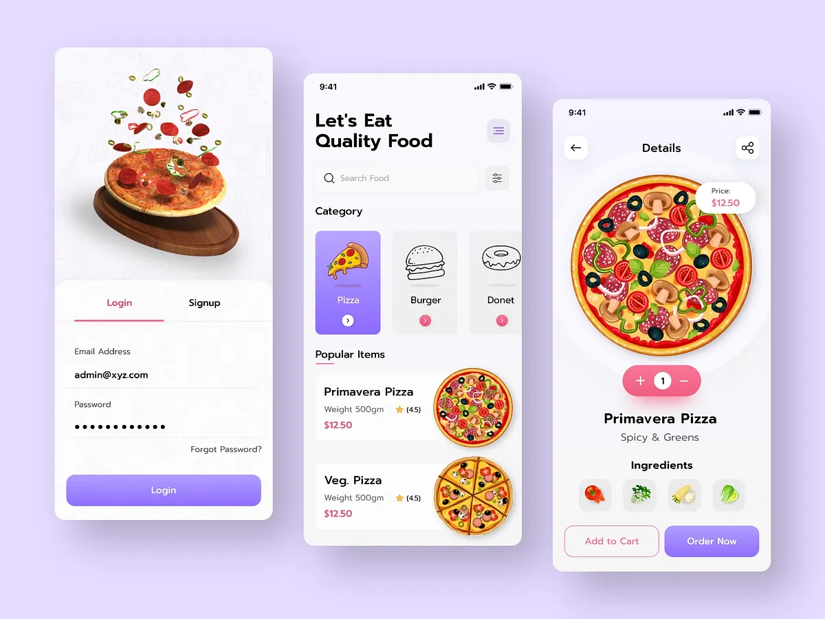 Fast Food App designs, themes, templates and downloadable graphic ...