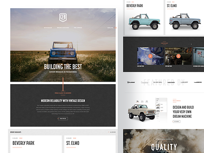 Wordpress - Classic Ford Broncos branding business design frontend graphic design jquery mysql php ui wordpress