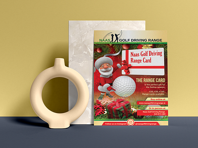 Naas Golf Driving Range Card Flyer adobe illustrator adobe photoshop business flyer christmas christmas card christmas flyer christmas poster creative flyer design flyer flyer design illustration logo ui