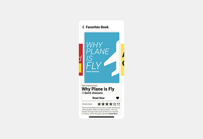 Favorites Design (DailyUi #044) app book bookcover dailyui design figma illustration ui