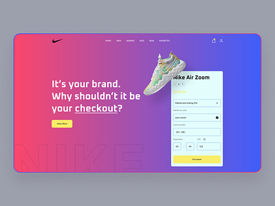 Nike landing page design homepage landing landingpage nike shoes ui uiux ux web webdesign webpage