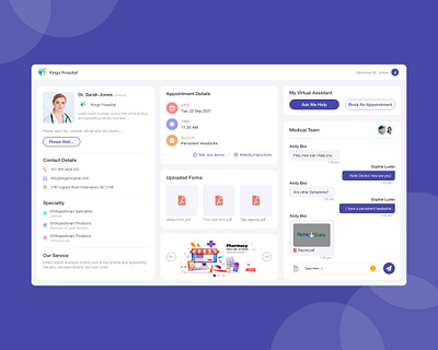 Doctor Waiting room UI branding dashboard design doctor doctor dashboard doctor waiting room ui ui ux web design website