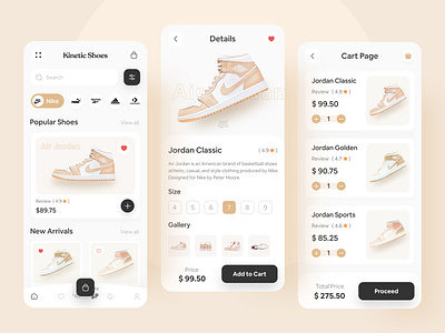 Shoes App Design app design clean ui color design ecommerce footwear market mobile mobile app nike nike shoes online shopping sajib shoe shoes app shoes store app store ui uiux ux