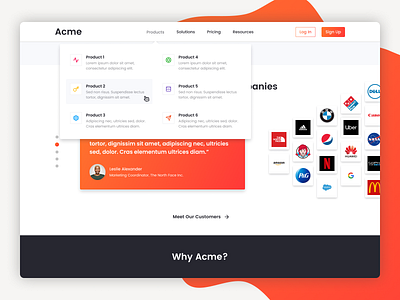 Daily UI 053 - Header Navigation dailyui dailyui053 design dropdown figma header header menu header navigation menu nav navigation ui website website design