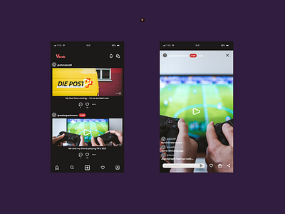 Social Media Design App app ui ux