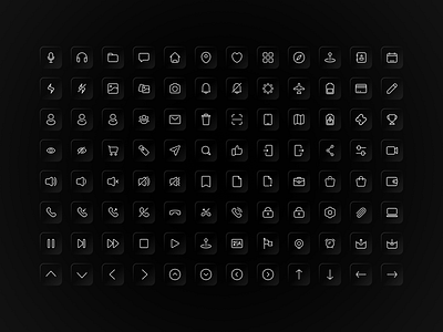 Yacons - Icon Set app design exploration figma graphic design icon design icon set mobile design ui web design