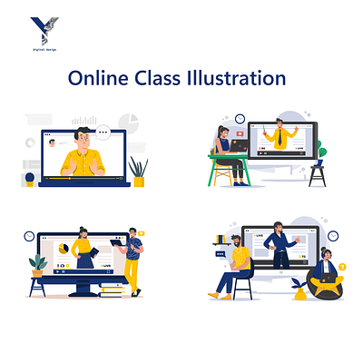 Online Class Lottie Animation animation app branding design icon illustration logo lottie typography ui ui design ui ux ux ux design vector vectors
