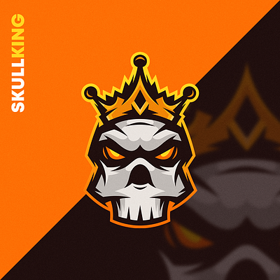 Skull King Mascot Logo crown design detailed drawing esports logo illustration king logo mascot mascot logo skull skull king vector