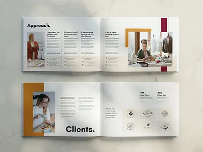 Proposal Template annual brand branding business company corporate fashion feminine indesign lifestyle minimal modern orange pack pitch proposal proposal template shadow studio template