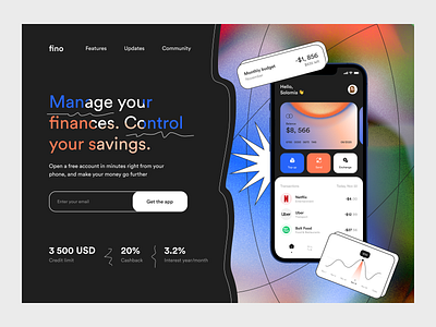 ~ online banking – website ~ bank app banking app banking website figma finance app hero banner hero section homepage landing page mobile app mobile banking mobile banking app online banking saas landing page software landing page ui uiux ux visual web design