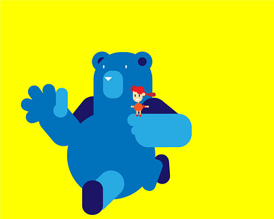 Bear With Kiddo design graphic design illustration vector