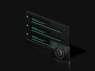 Cash Out Option 3d 3dart animation bit buttondesign cinema 4d crypto design isometric minimaldesign motion graphics nft redshift rendermotion solidwork