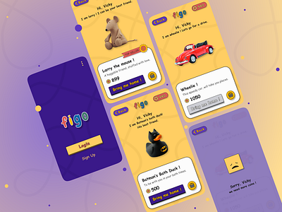 E-commerce app for kids (age +5) app appdesign appforkids branding design figma graphic design illustration kidsapp onboardingpage productdesign ui userinterface ux