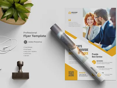 Flyer Template-06 flat design flyer flyer design modern design professional design