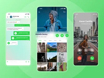 Messenger App animation app call chat chat app chatbox chatting clean communication design group chat interaction ios app messenger messenger app mobile ui social ui ux video call