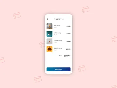 Daily UI 058 - Shopping Cart app cart dailyui dailyui058 design figma mobile mobile app mobile design shopping shopping cart ui