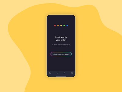 Daily UI 077 - Thank You app dailyui dailyui077 design figma mobile mobile app mobile design order shopping thank you thank you message ui