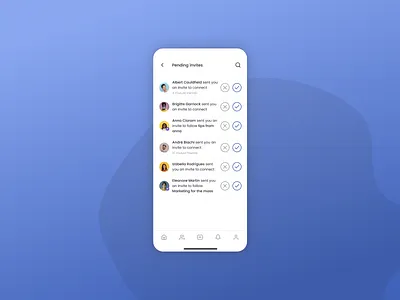 Daily UI 078 - Pending Invitation app dailyui dailyui078 design figma invitation invite mobile mobile app mobile design pending pending invitation pending invite ui