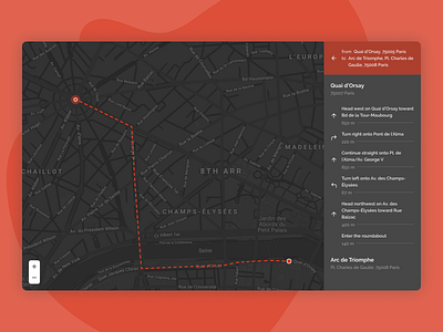 Daily UI 079 - Itinerary app dailyui dailyui079 design figma itinerary map ui web app