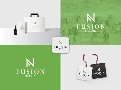 Fusion Novik Fashion Logo Design app logo brand design brand identity creative fashion fusion letter logo logo design logo designer luxury minimal minimalism minimalist modern monogram print design versatile word wordmark