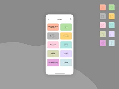 Daily UI 099 - Categories app book books categories category dailyui design figma mobile mobile app mobile design ui