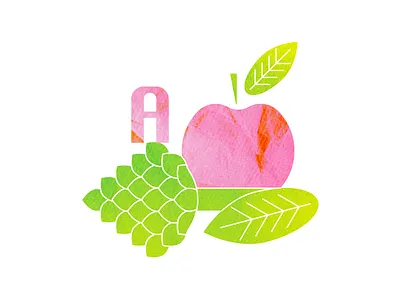 A for apple and artichoke alphabet apple art artichoke children childrenillustration childrenillustrator flat fruit graphic design illustration letters vector vegetable