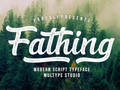 Fathing Modern Script branding brush font calligraphy font font fonts script font signature font typedesign typeface