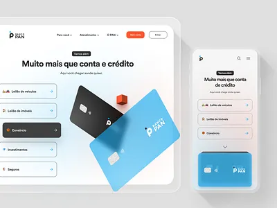 Website PAN design desktop mobile pandesign ui ux