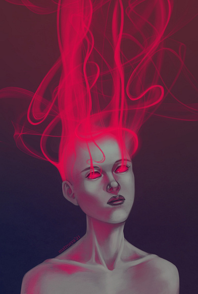 smoke digital art illustration ipad procreate