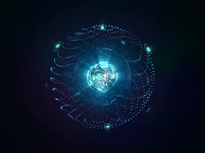 Neural - Blockchain & Healthcare Illustration 3d 3danimation ae aftereffects ai animation c4d crypto design glow illustration medical motion motion graphics render sphere ui visual vividmotion web