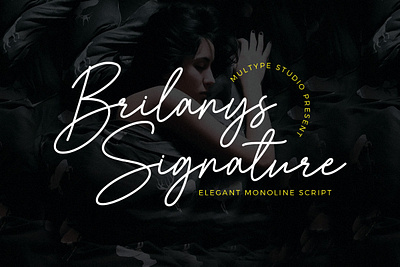 Brilanys Signature Monoline Script elegant font font fonts modern font monoline font script script font signature font