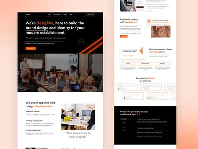 DesigTale I Creative and design studio website agency agency website branding clean creative studio design design agency design studio development homepage homepage design interface design landing page minimal modern ui design visual design web design website design